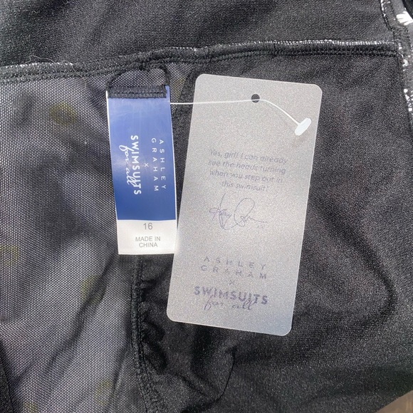 ASHLEY GRAHAM A-LIST PLUNGE ONE PIECE SWIMSUIT - Picture 6 of 9